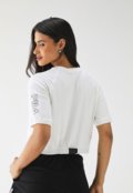 Camiseta Cropped Fila Reta Transfer Off-White - Marca Fila