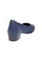 Scarpin Comfortflex Pesponto Azul Marinho - Marca Comfortflex