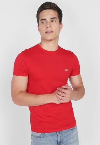 Camiseta Lacoste Logo Vermelha