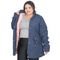 Jaqueta Parka Feminina Sarja Plus Size Peluciada Capuz Bolso - Marca Zafina