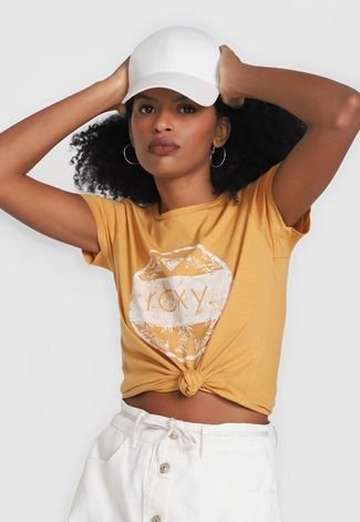Camiseta Roxy Flowers Amarela