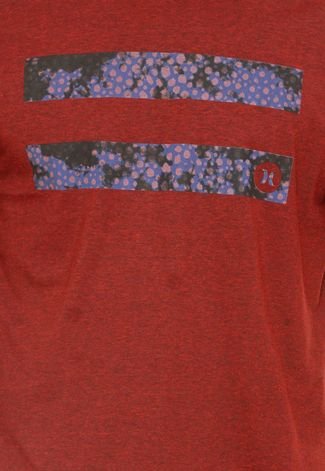 Camiseta Hurley Horizontal Vermelha
