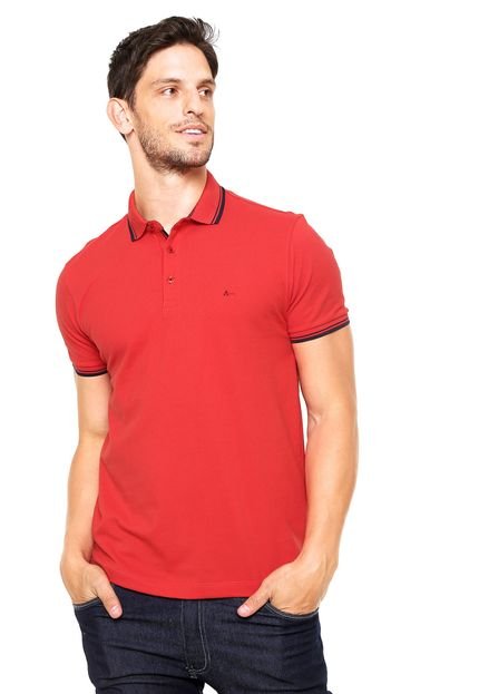 Camisa Polo Aramis Manga Curta Slim Vermelha - Marca Aramis