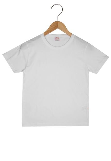 Camiseta Manga Curta Baby Menino Brandili Branco - Marca Brandili