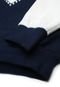 Blusa de Moletom Abrange Infantil Coração Azul-Marinho - Marca Abrange