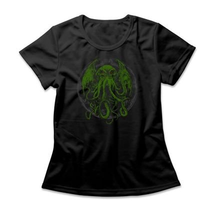 Camiseta Feminina Cthulhu - Preto - Marca Studio Geek 