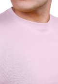 Camiseta Básica Masculina Lisa 100% Algodão 30.1 Techmalhas Rosa Claro - Marca TECHMALHAS