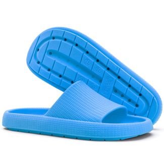 Chinelo Slide Feminino Nuvem Macio Conforto Sapatore Azul