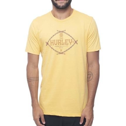 Camiseta Hurley Silk Bamboo SM23 Masculina Amarelo - Marca Hurley