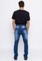 Calça Reta Masculina em Jeans Azul - Henrique - Marca Unak