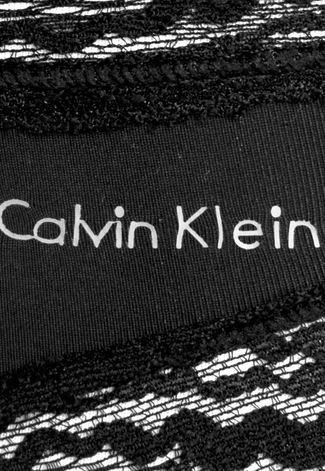 Calcinha Calvin Klein Underwear Biquíni Rendada Preta