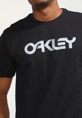 Camiseta Oakley Mark II SS Masculina - Preto+Cinza