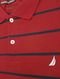 Polo Nautica Masculina Piquet Navy Stripes Vermelho Escuro - Marca Nautica