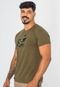 Camiseta Masculina Algodão Com Elastano Aplique De Tecido - Marca Zafina