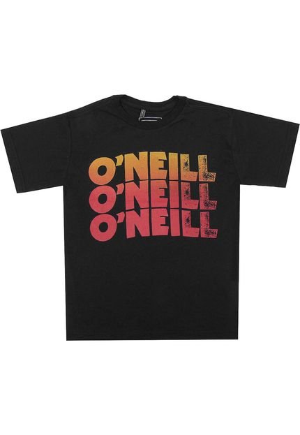 Camiseta Oneill Manga Curta Menino Preta - Marca Oneill