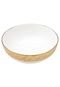 Saladeira De Porcelana Vera Gold 20,5X7,5Cm - Marca Wolff