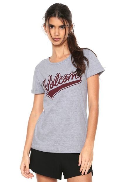 Camiseta Volcom Estampada Cinza - Marca Volcom