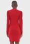 Vestido Colcci Curto Mangas Bufantes Vermelho - Marca Colcci