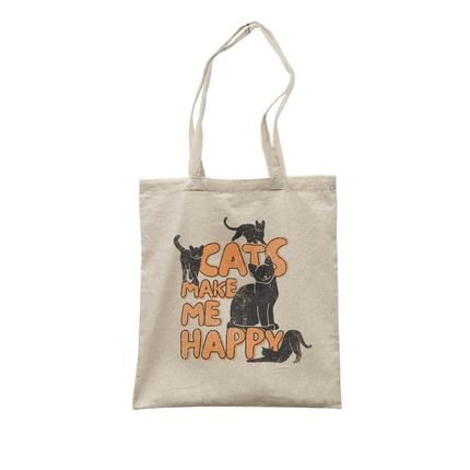 Ecobag Cats Make Me Happy - Marca Studio Geek 