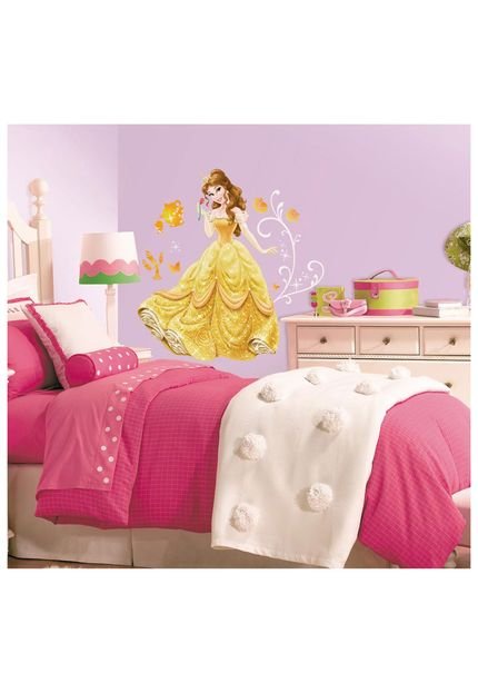 Adesivo Decorativo Princesa Bella Gigante Colorido RoomMates - Marca RoomMates