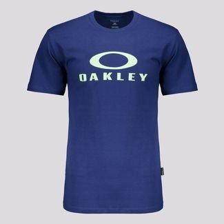 Camiseta Oakley O Bark SS Marinho e Verde