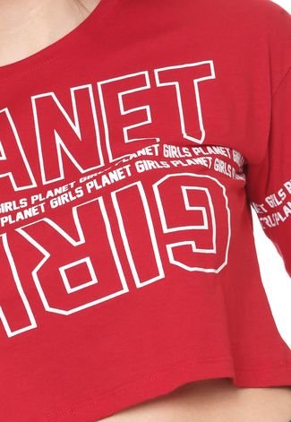Camiseta Planet Girls Empower Women Vermelha - Compre Agora