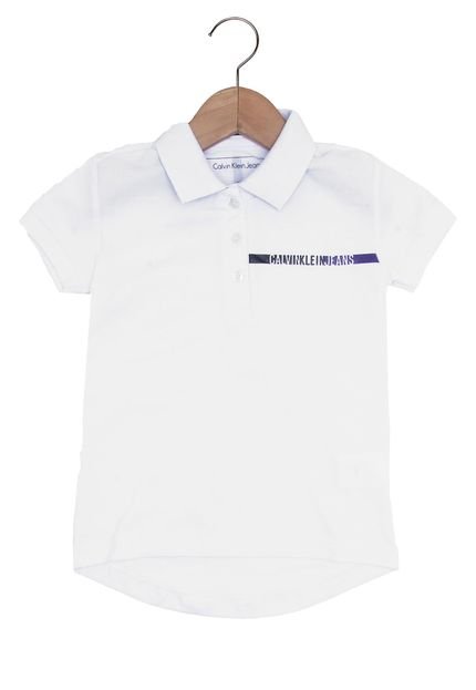 Camisa Polo Calvin Klein Kids Menino Branco - Marca Calvin Klein Kids