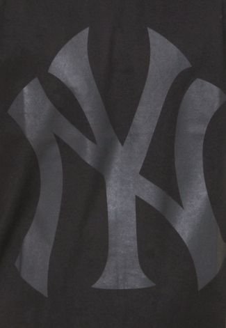 Camiseta New Era Blk On Blk New York Yankees Preta