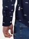 Camisa Tommy Jeans Regular College Pop Dobby Azul Marinho - Marca Tommy Hilfiger