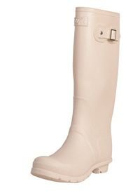 Botas Lluvia Altas Wellington Bottplie - Beige Matte