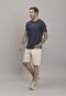 Bermuda Slim de Sarja com Puídos Masculino Dialogo Jeans - Marca Dialogo Jeans