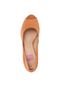 Peep Toe Nobuck Pink Connection Brount Marrom - Marca Pink Connection