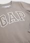 Blusa de Moletom GAP Logo Bege - Marca GAP