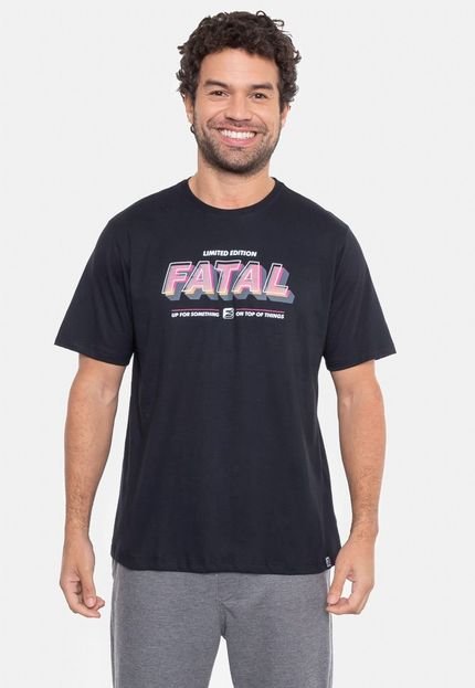 Camiseta Fatal Estampada Meta Preta - Marca Fatal