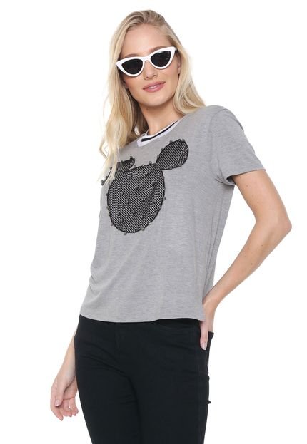 Blusa Cativa Disney Pedraria Cinza - Marca Cativa Disney