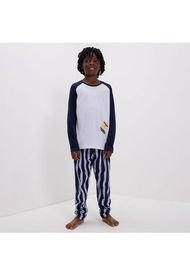 Pijama Niño Ostu  Blanco Poliéster