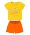 Conjunto Infantil Blusa Com Shorts Rovi Kids Amarelo - Marca Rovitex Kids