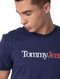 Camiseta Tommy Jeans Masculina Essential Multi Logo Azul Marinho - Marca Tommy Hilfiger