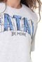 Camiseta Fatal Lettering Cinza - Marca Fatal