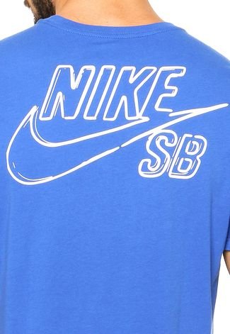 Camiseta Nike SB Neon Azul