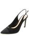 Scarpin Couro Dumond Biqueira Preto - Marca Dumond