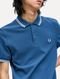 Polo Fred Perry Masculina Piquet Regular White Blue Twin Tipped Azul - Marca Fred Perry