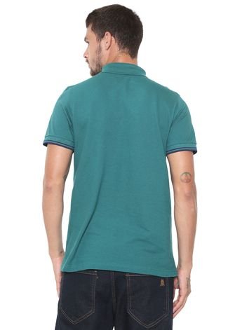 Camisa Polo Opera Rock Reta Logo Verde