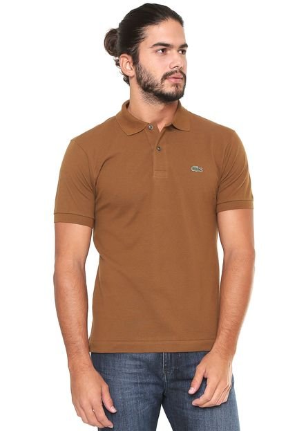 Camisa Polo Lacoste Classic Fit Marom - Marca Lacoste