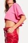 Camiseta Malha Basica Reversa Rosa - Marca Reversa