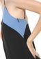 Vestido Calvin Klein Jeans Midi Tricolor Preto - Marca Calvin Klein Jeans