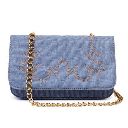 Bolsa Clutch Western Feminina Pequena Style Country Jeans Carmelo Shoes  - Marca CARMELO SHOES