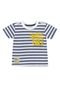 Camiseta em Meia Malha e Bermuda em Moletom para Bebês Menino Quimby Branco - Marca Quimby