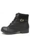 Bota Coturno FiveBlu Fivela Preto - Marca FiveBlu