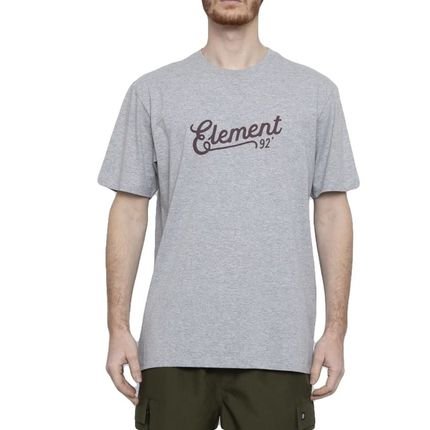Camiseta Element Simple Truth SM23 Masculina Cinza Mescla - Marca Element